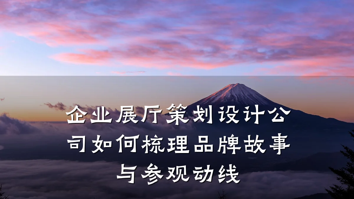 企业展厅策划设计公司如何梳理品牌故事与参观动线