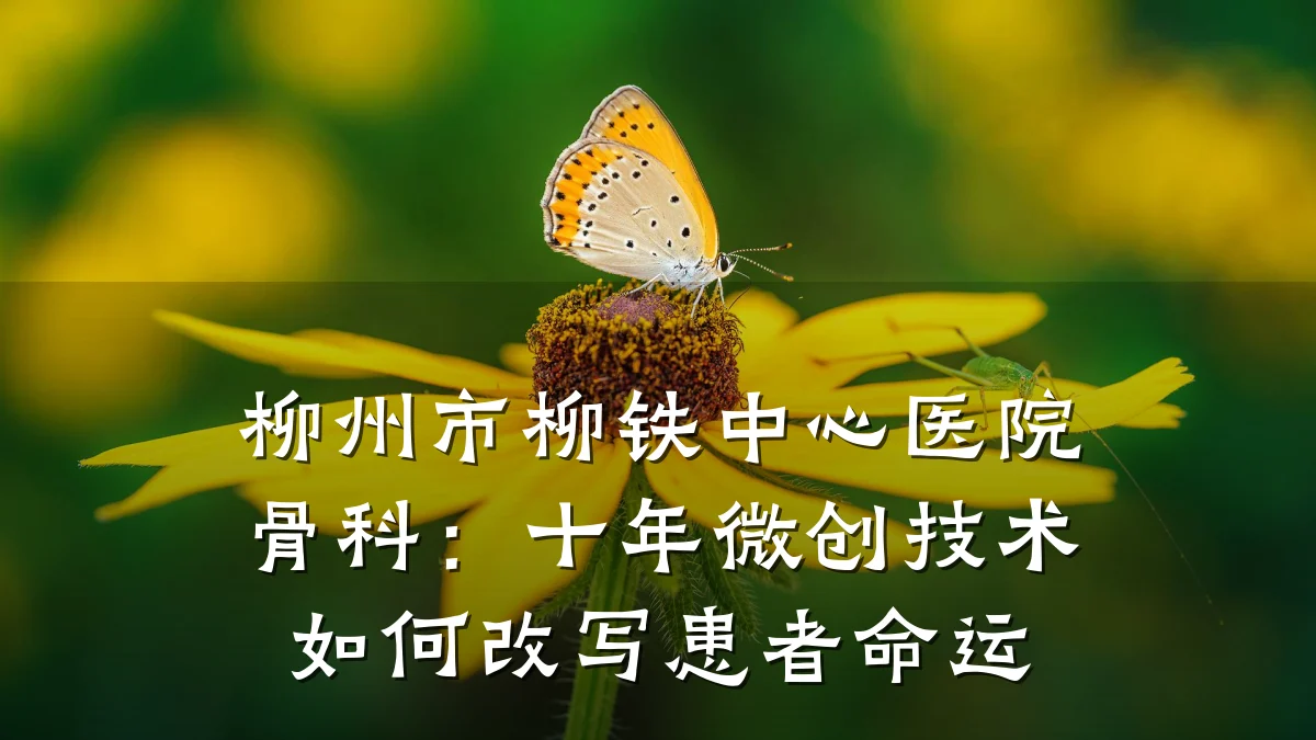 柳州市柳铁中心医院骨科：十年微创技术如何改写患者命运