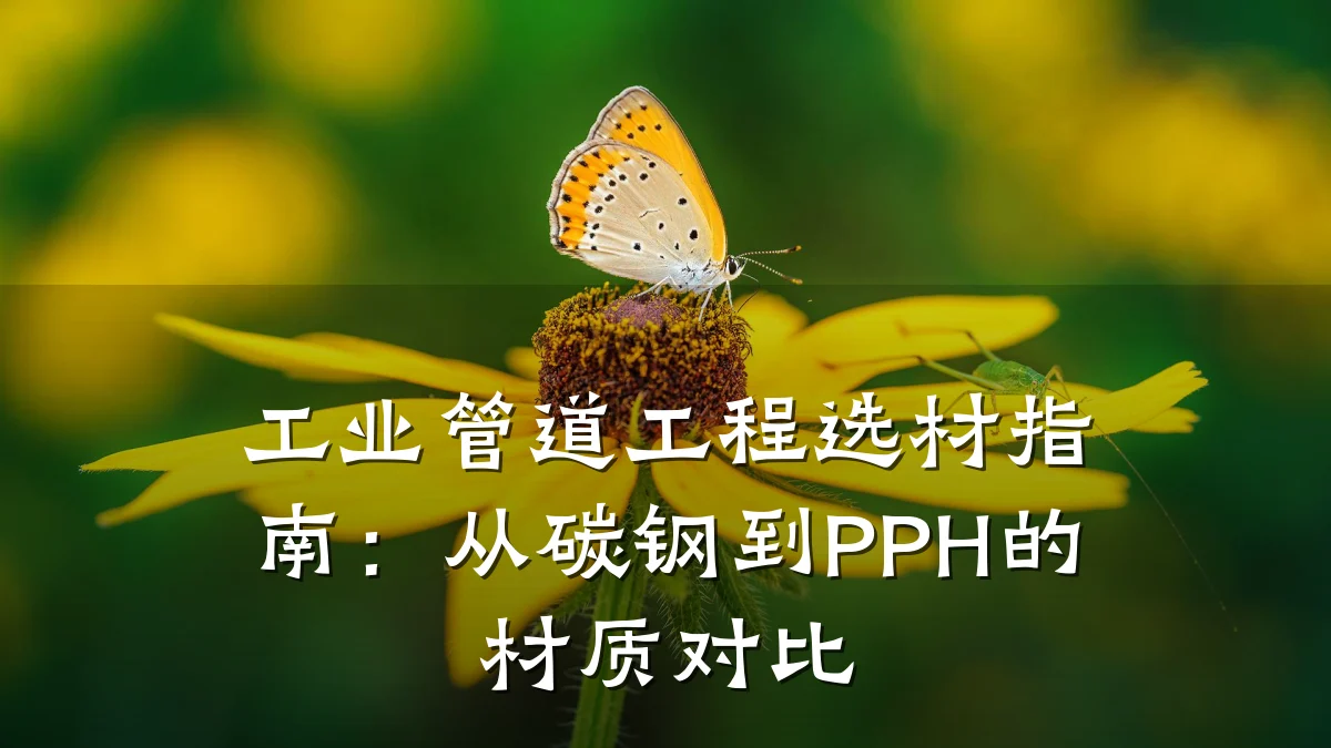 工业管道工程选材指南：从碳钢到PPH的材质对比
