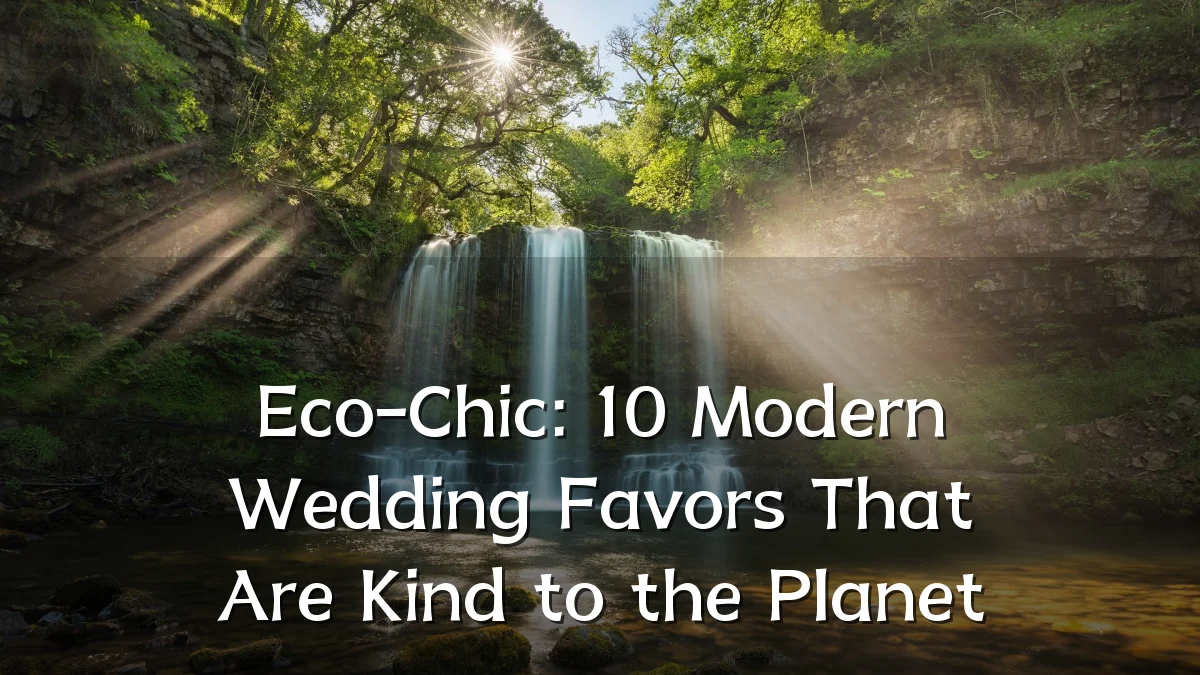 Eco-Chic: 10 Modern Wedding Favors That Are Kind to the Planet