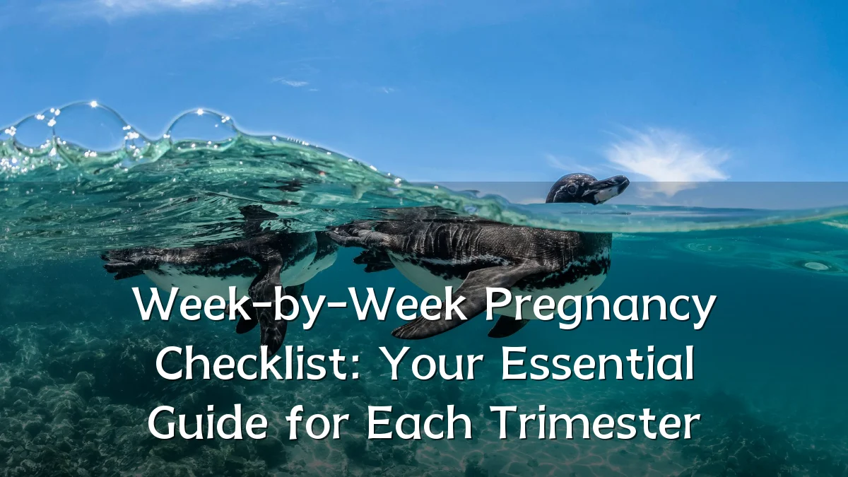 Week-by-Week Pregnancy Checklist: Your Essential Guide for Each Trimester
