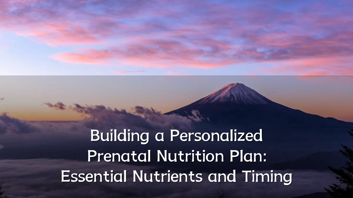 Building a Personalized Prenatal Nutrition Plan: Essential Nutrients and Timing