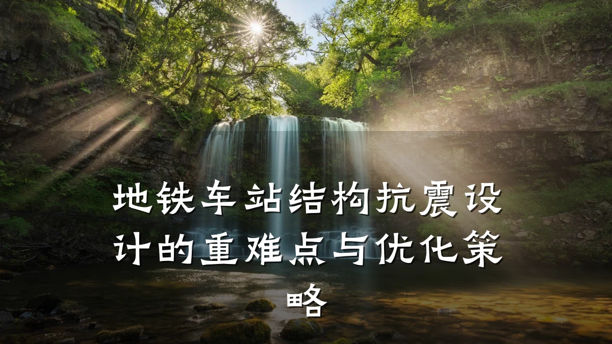 地铁车站结构抗震设计的重难点与优化策略